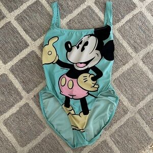 Vintage Mickey Mouse One-Piece Swimsuit